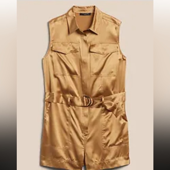 Banana Republic Daydream Silk Romper - NWT - Picture 4 of 10